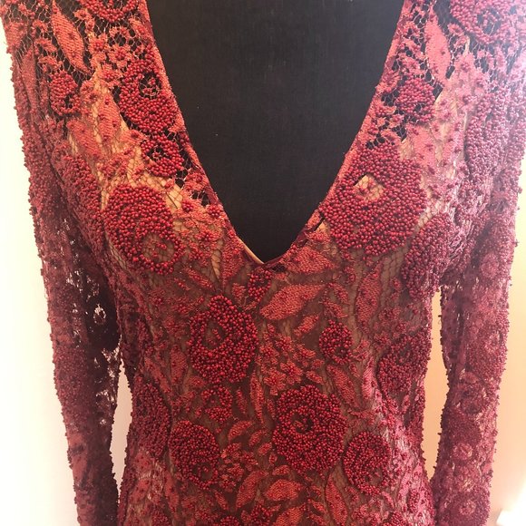 NWT Gucci Beaded Sheer Alessandro Michele Dress - Picture 7 of 11